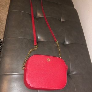 Tory Burch Emerson Round Saffiano Crossbody Bag